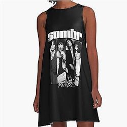 Somber 90s A-Line Dress