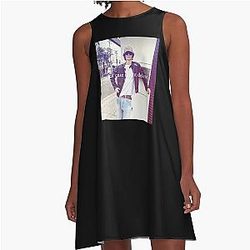 Somber Music Artist A Line Dress