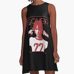 Somber 2025 Singer 90s Indie Retro Style Tour Boy Music Classic A-Line Dress