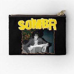 Vintage Grunge Style Somber Zipper Pouch