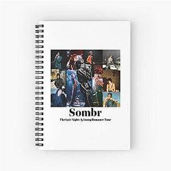 Somber The Late Night and Young Romance Tour Spiral Notebook