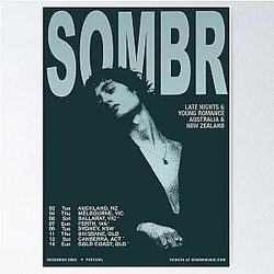 SOMBR Australia & New Zealand Tour Poster