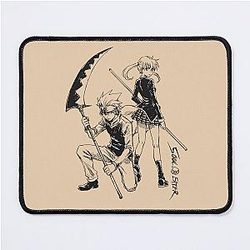 Soul Eater Inspired Anime Tee, Unique Style Vintage Unisex Heavy Cotton Tee Gift for Fans Gothic Shirt Mouse Pad