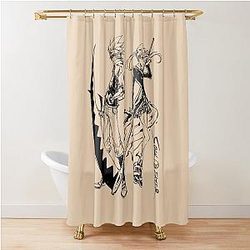 Soul Eater Inspired Anime Tee Unique Unisex Heavy Cotton Shirt Gift for Fans Gothic Shower Curtain