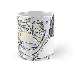 Inktober Day 23 Dr Stein Soul Eater Death Scythe Coffee Mug Ceramic Tea Cups 11oz