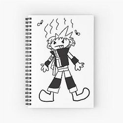 Stupid Black Star Spiral Notebook