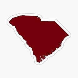 South Carolina Garnet Sticker