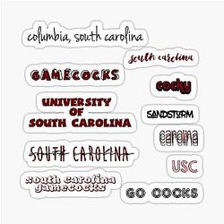 South Carolina Sticker Sheet