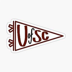 University of South Carolina Pennant Sticker