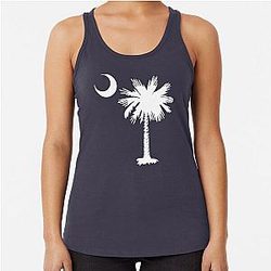 South Carolina Palmetto Crescent SC Racerback Tank Top