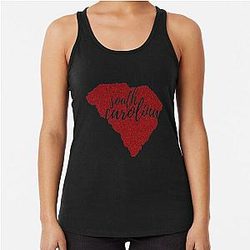 South Carolina Garnet Girl Racerback Tank Top
