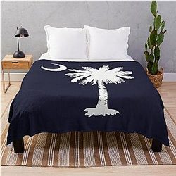 South Carolina Palmetto Crescent Throw Blanket