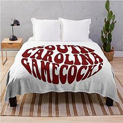 South Carolina Wave Throw Blanket