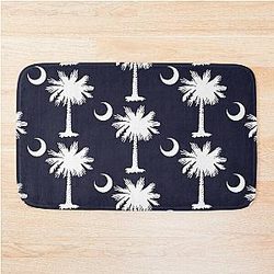 South Carolina Palmetto Crescent Bath Mat