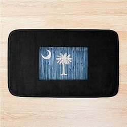South Carolina Flag Barn Wall Print Shirts Gifts Bath Mat