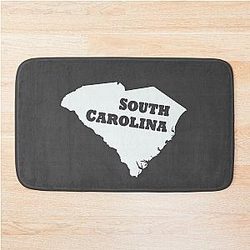 South Carolina State Shape Bath Mat