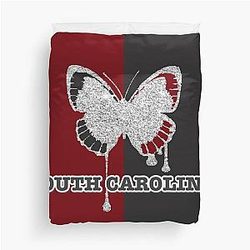 South Carolina Butterfly Duvet Cover