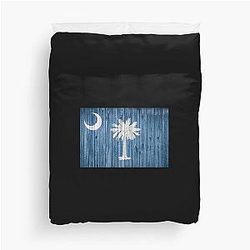South Carolina Flag Barn Wall Print Shirts Gifts Duvet Cover