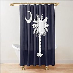 South Carolina Palmetto Crescent Shower Curtain