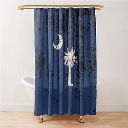 South Carolina Rustic Shower Curtain