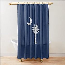 South Carolina Flag Shower Curtain