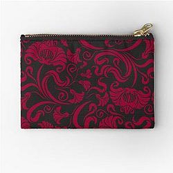 South Carolina Floral Zipper Pouch