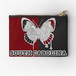 South Carolina Butterfly Zipper Pouch