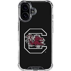 Skinit Clear Phone Case Compatible with iPhone 17 Officially Licensed University of South Carolina Gamecocks Logo Black 

Design