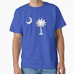 South Carolina Palmetto Tree Crescent Moon Classic T-Shirt