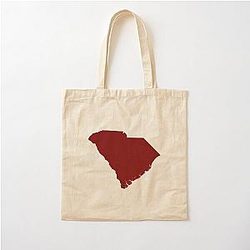 South Carolina Garnet Cotton Tote Bag
