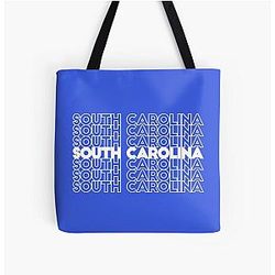 South Carolina Over Print Tote Bag
