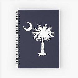 South Carolina Palmetto Crescent SC Spiral Notebook