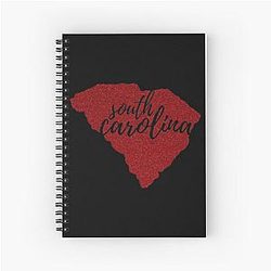 South Carolina Garnet Spiral Notebook