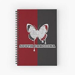 South Carolina Butterfly Spiral Notebook