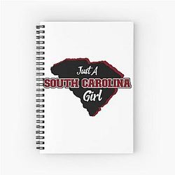 A Girl South Carolina Spiral Notebook