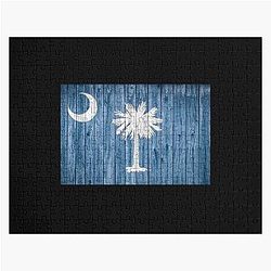 South Carolina Flag Barn Wall Print Shirts Gifts Jigsaw Puzzle