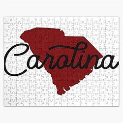 South Carolina - Garnet Black Jigsaw Puzzle