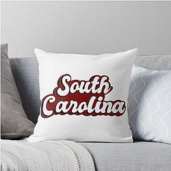 South Carolina Garnet Throw Pillow