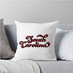 Groovy South Carolina Throw Pillow