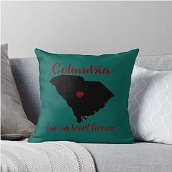 Columbia South Carolina Throw Pillow