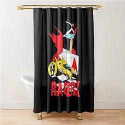 Racer x speed retro shower curtain