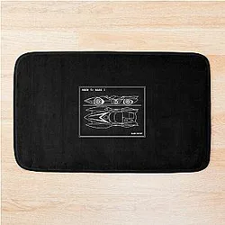 MACH 5 BLUEPRINT Limited Edition speed racer Bath Mat