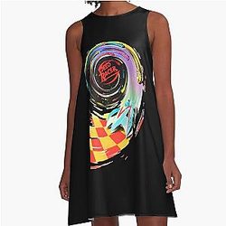 Speed Racer Circle A-Line Dress