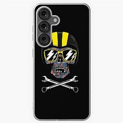 Speed Racer Shirt or Motorcycle T-Shirt - Mexican Sugar Skull with Speed Racer Helmet - Limited Edition - Perfect Gift Love Speed Racer Samsung Galaxy Soft Case