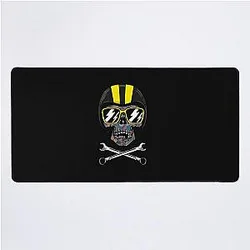 Speed Racer shirt or Motorcycle T shirt - Mexican sugar skull with Speed Racer helmet - Limited Edition Perfect Gift Love Speed Racer Desk Mat
