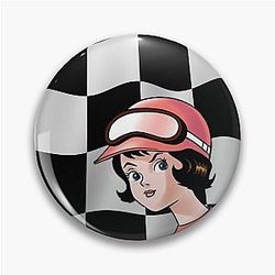 Trixie Speed Racer Flag Pin