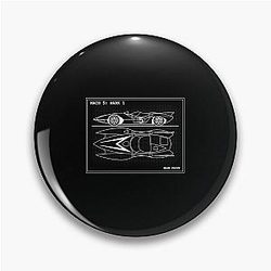 MACH 5 BLUEPRINT Limited Edition Perfect Gift Love speed racer Pin