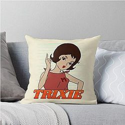 Go Speed Racer Trixie Throw Pillow