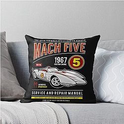 Mach Five Speed Racer Throw Pillow