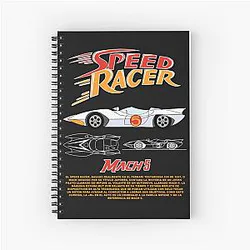 Vintage Classic Car Speed Racer Mach 5 Notebook